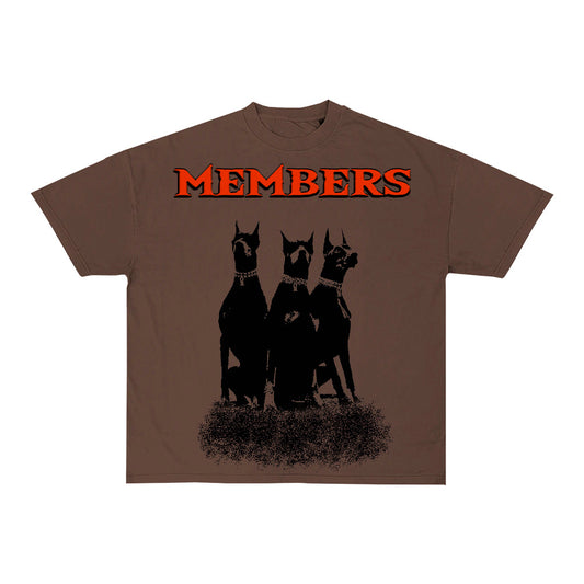 Members Tee Shirt Brown